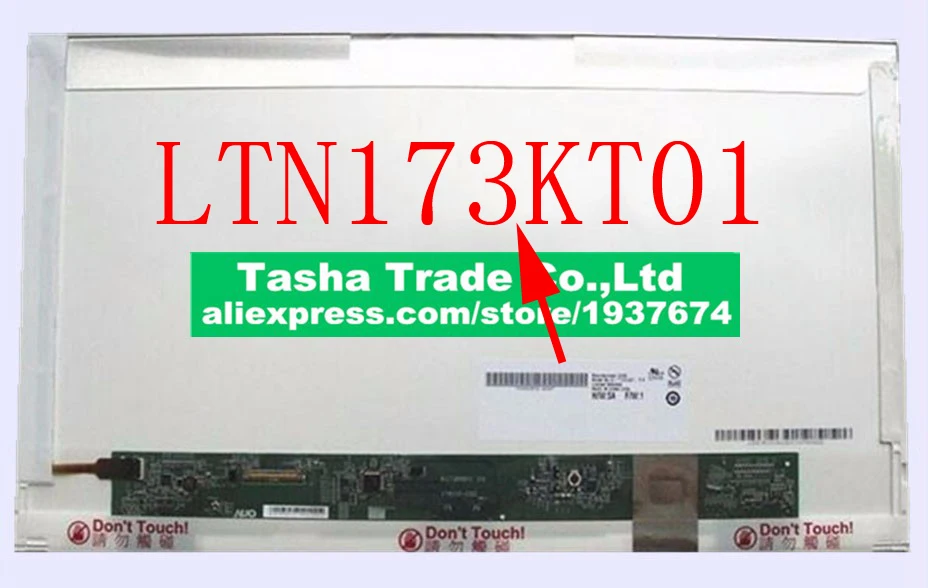 

LTN173KT01 HD+ 1600*900 Matrix Laptop LCD Screen Replacement Original New