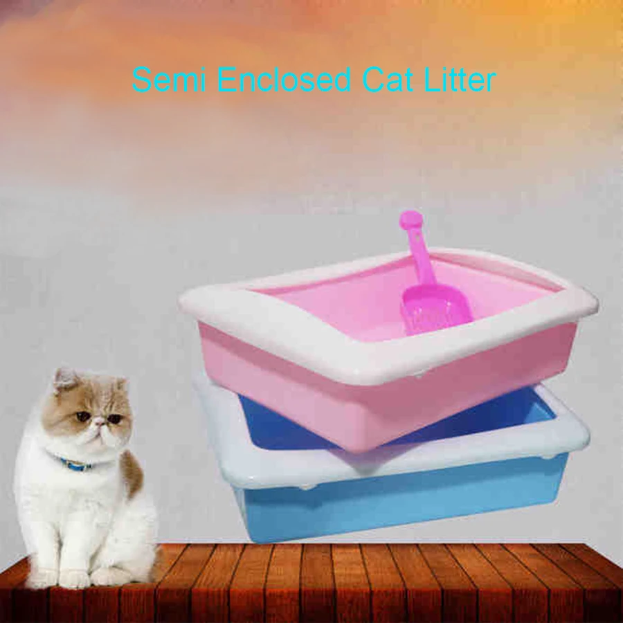 

Sticker Cat Toilet Pet Box Plastic Bedpan Cats Small Plastic Boxes Cat Training Tool Wc Para Gatos Pets Products 80Z2115