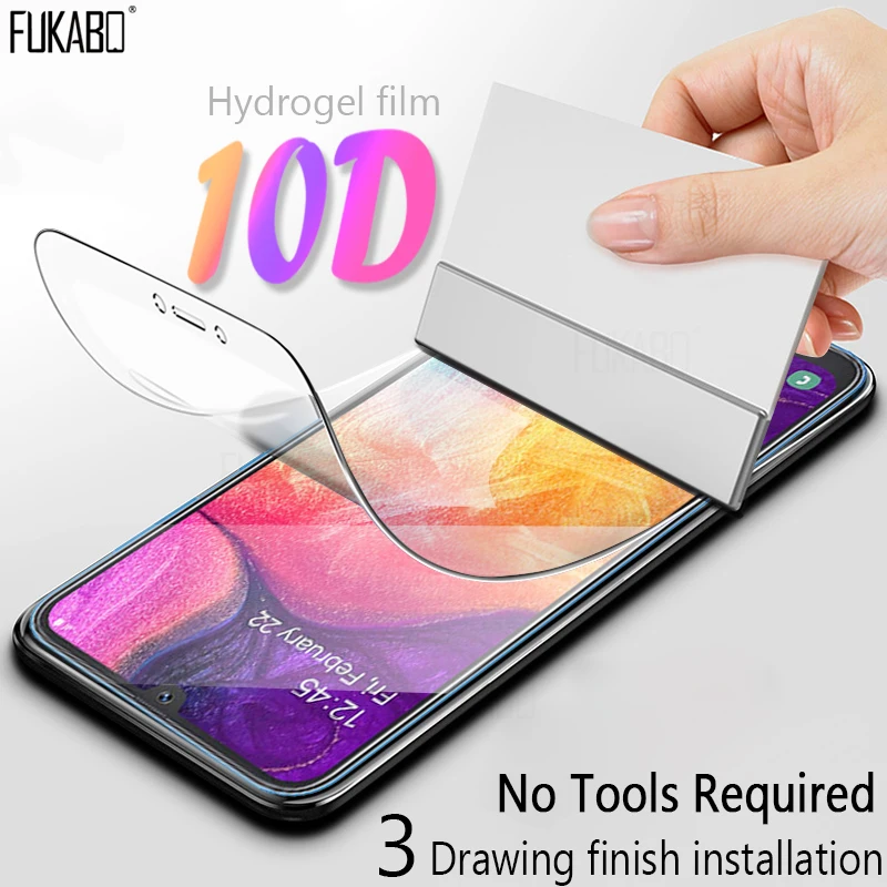 

10D Full Cover Screen Protector Film For Samsung Galaxy A50 S10 Plus Lite A30 A70 A80 A90 A20 A10 Soft Hydrogel Film M30 M20 M10