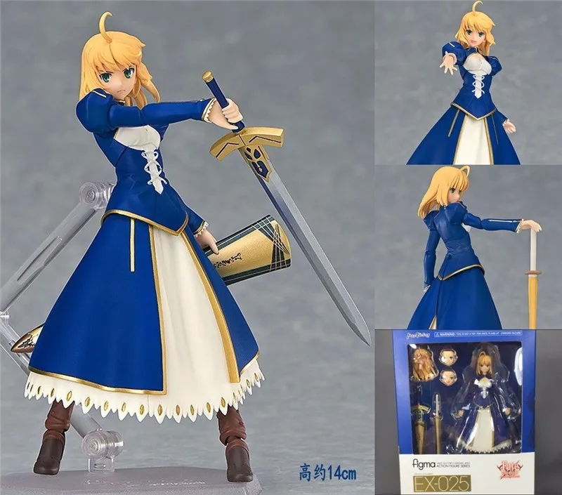 

2016 Figma 025 Fate Stay Night Saber Alter 14cm Action Figure Model Baby Toys Free Shipping