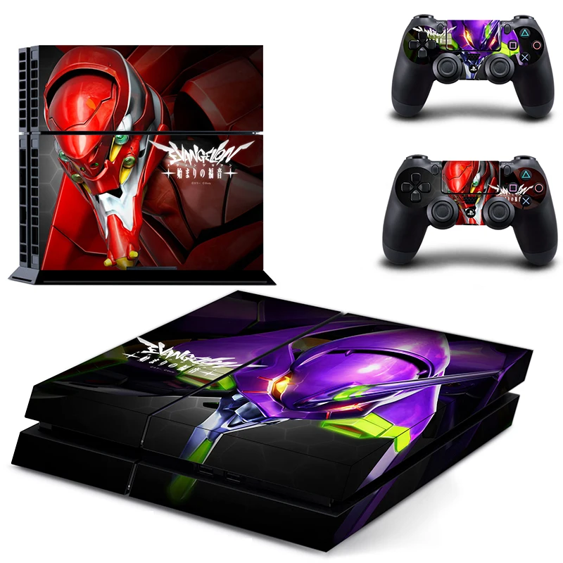 NEON GENESIS EVANGELION EVA Play Station4 ps4 стикер кожи для sony ps4 наклейки кожи консоли и 2 контроллера шкуры ps4 винил