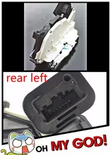 rear left for VW GOLF JETTA SKODA YETI (5L) SEAT ALHAMBRA (7N) LEON III (5F) LEON ST (5F) Door Lock Latch Actuator Driver Side