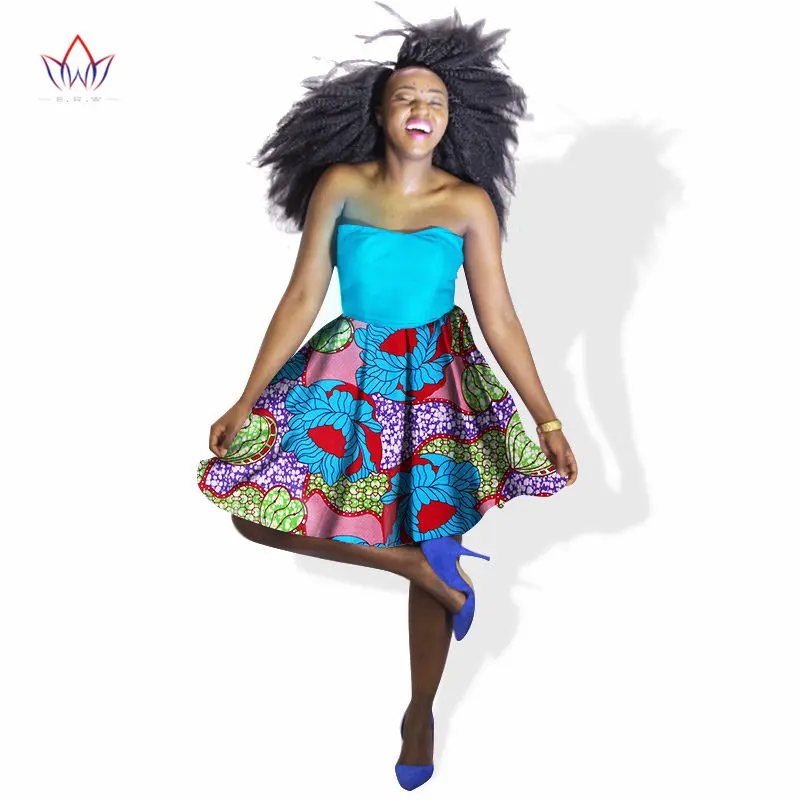 Летнее платье больших размеров африканская Дашики платья для женщин для 6XL африканская мода без бретелек работы Хлопковое платье 7xl WY800