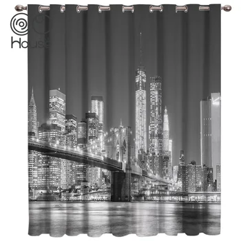 

COCOHouse Trade Building Room Curtains Large Window Bathroom Outdoor Fabric Indoor Drapes Decor Kids Window Treatment Valances