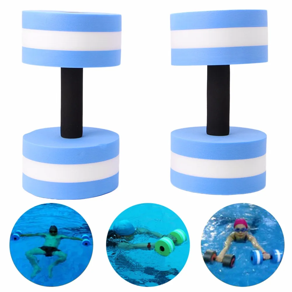 1 Pair Water Aerobics Dumbbell Medium Foam Aquatic Barbell Fitness Pool
