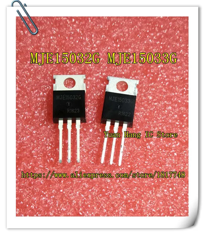 10pair=20pcs/lot MJE15032G MJE15033G MJE15032 MJE15033 8A 250V TO-220 Audio triode | Электроника