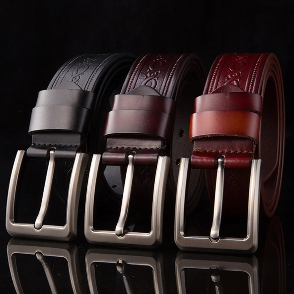 2018 New eather belt luxury designer belts men new fashion Strap male