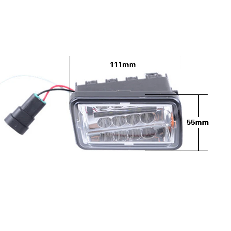 Chrome Premium LED Projector Fog Light Clear Lens With DRL Light For Ford F150 2015 2016 2017 2018 Plug And Play (13)