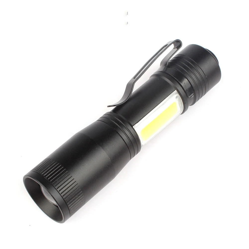 Mini Camping Flashlight High Power Rechargeable Led Flashlights COB Home Lighting Focusing Telescopic Adjustment Work Lamp | Лампы и