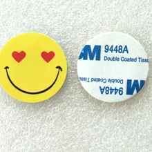 100 шт./лот) RFID 125 кГц и размером 30 мм T5577 перезаписываемый монетные карты тега для копирования круглый Форма Стикеры использовать для мобильного телефона