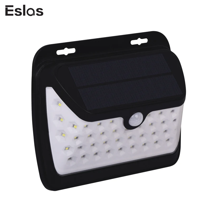

Eslas 40 LEDs Solar Light PIR Motion Sensor Solar Lamp IP65 Waterproof Solar Powered Garden Wall Lamp For Street
