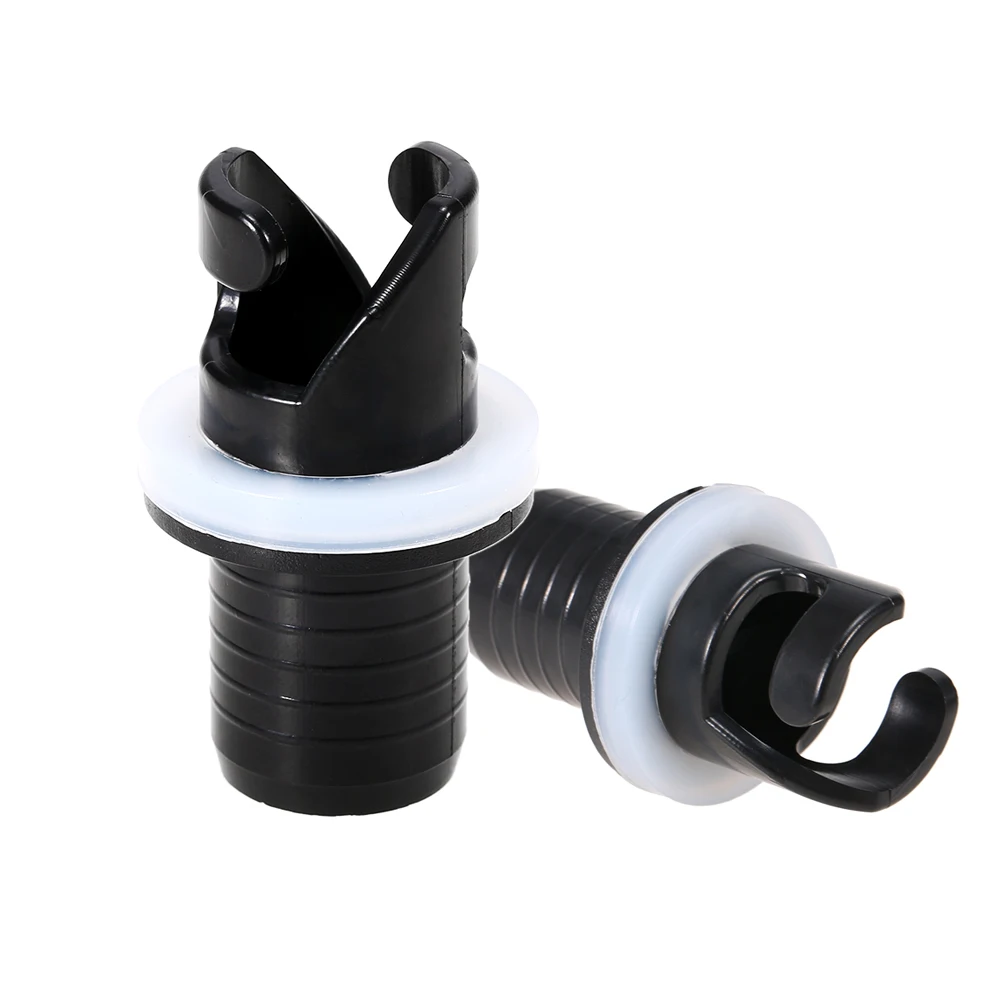 2Pcs Inflatable Boat Kayak Air Valve Adapter Inflation Air Foot Pump