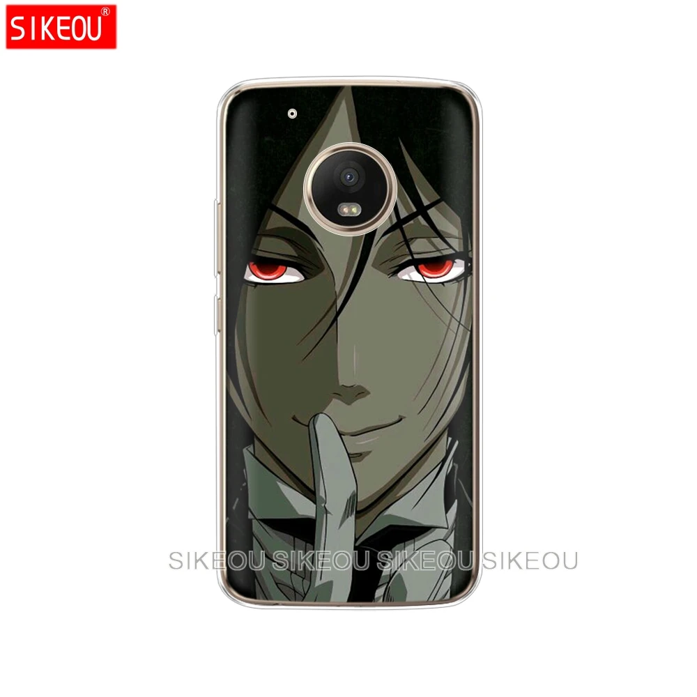 Силиконовый чехол для телефона Motorola Moto G6 G5 G5S Z2 Z3 PLAY PLUS X4 E4 E5 C японское аниме черный