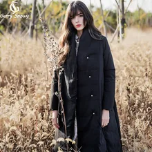 Пуховик белый/черный Женская парка Юбка Тип неправильный пуховик теплый женский пуховик с капюшоном PUKHOVIK