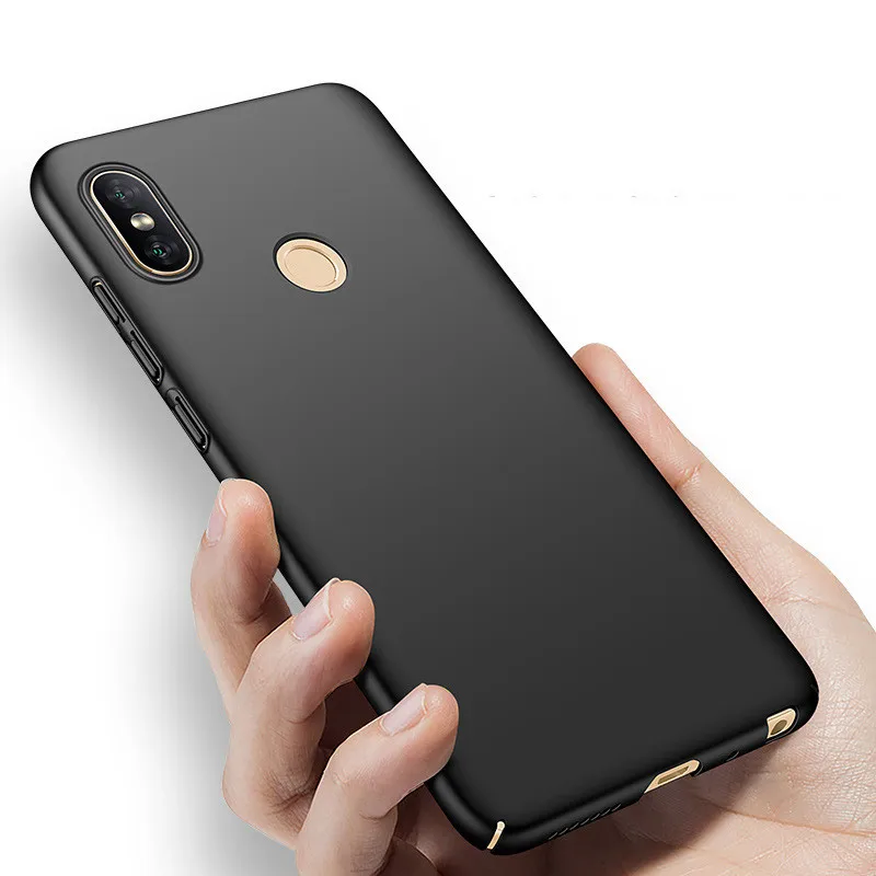 For Xiaomi Redmi Note 5 Pro Case Cover Mofi Hard Back Soild Color Black Blue Red Rose Gold Simple |