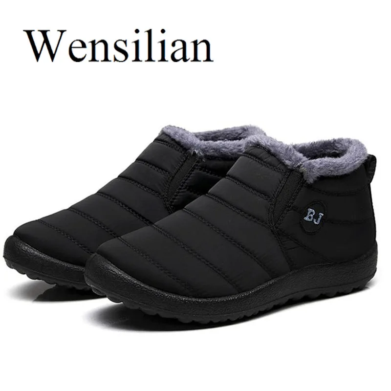 Fashion Winter Snow Boots Women Ankle Boots Ladies Solid Color Shoes Waterproof Sneakers Women Down Footwear Botas Mujer