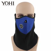 Новая модная зимняя уличная флисовая маска для езды на велосипеде с холодным и ветрозащитным воротником Зимняя кепка для езды на велосипеде