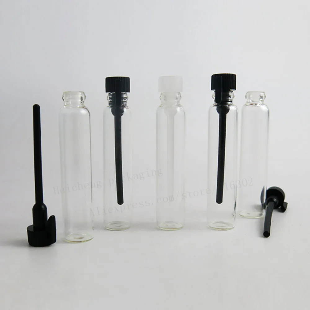 100 x 2ml plastic rod glass small sample empty bottle essential oil