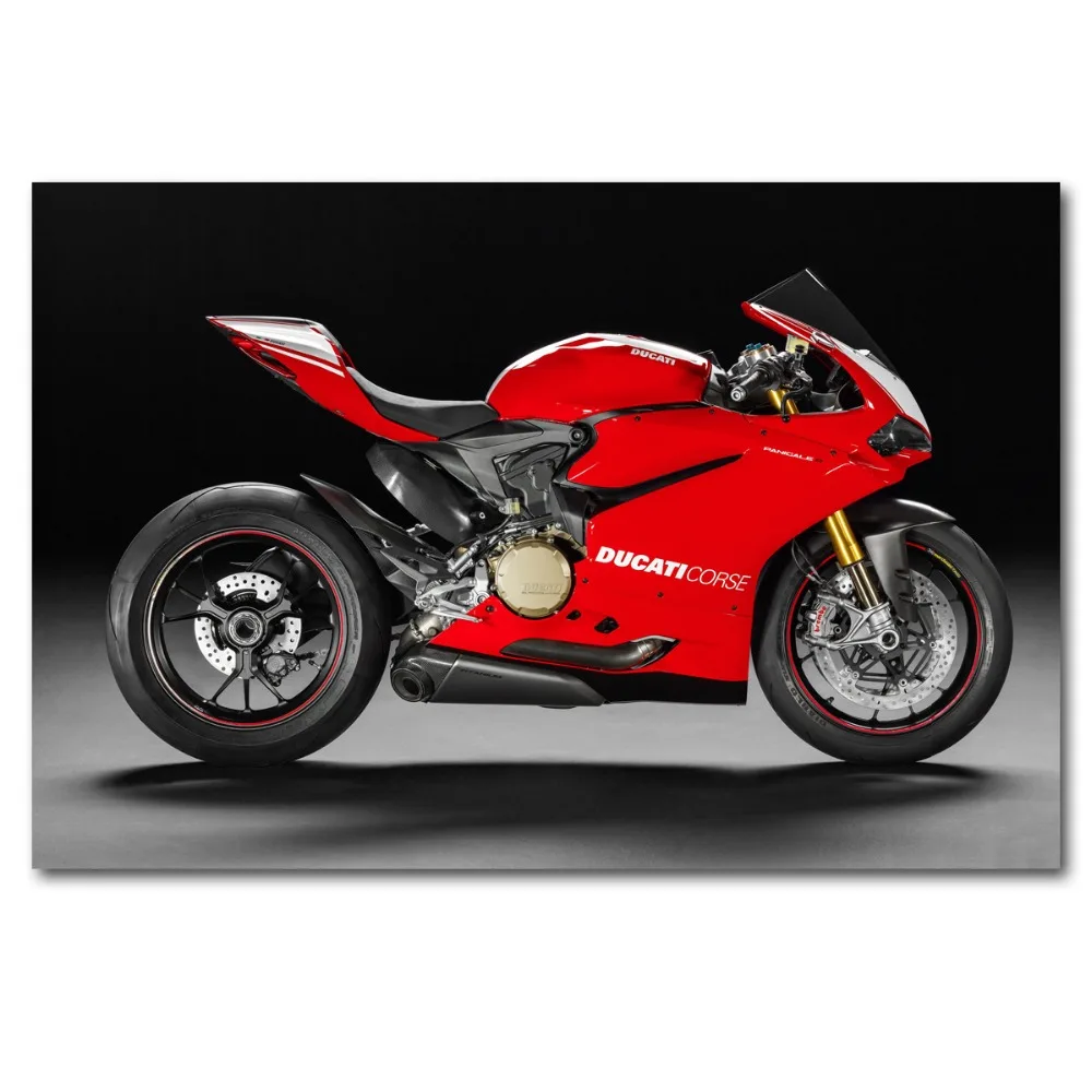Супербайк DUCATI мотоцикл мышцы автомобиля Плакаты Wall Art Художественная печать на