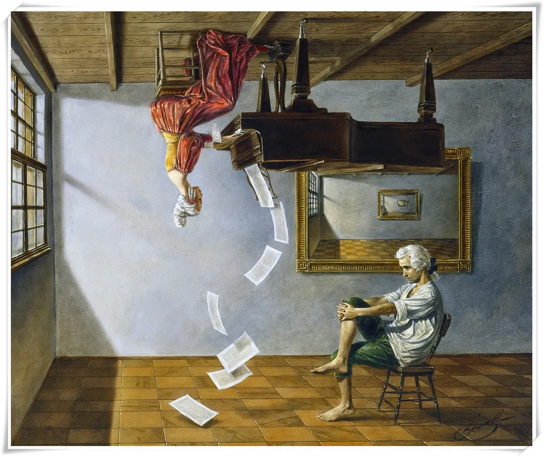 MichaelChevalSurrealAbsurdistHDPrintModernOilPaintingonCanvasPosterWallArtPicture