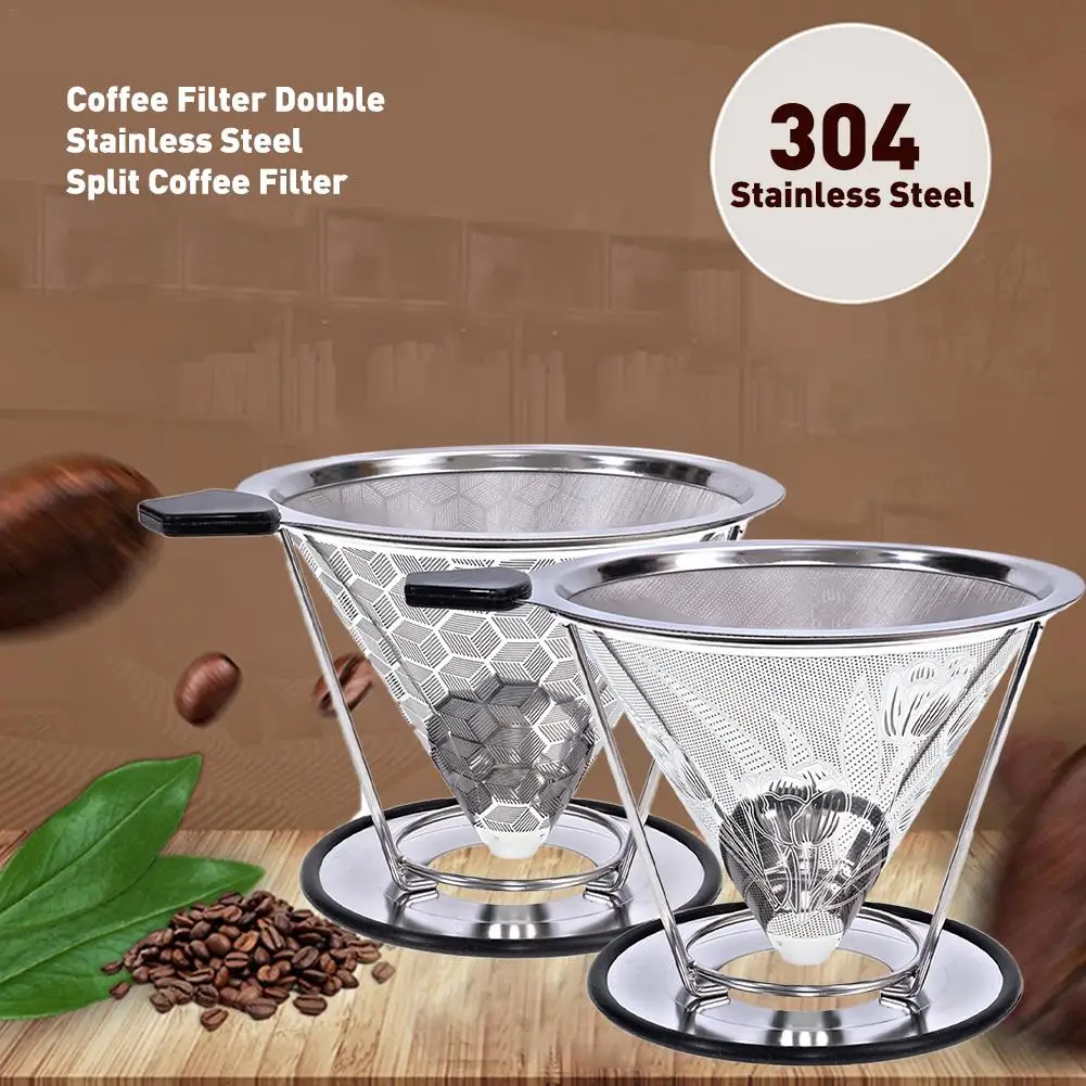 Preise Wiederverwendbare Kaffee Filter Edelstahl Halter Metall Mesh Trichter Körbe Brauen Drip Kaffee Filter Tropf Tropf Kaffee Filter Tasse