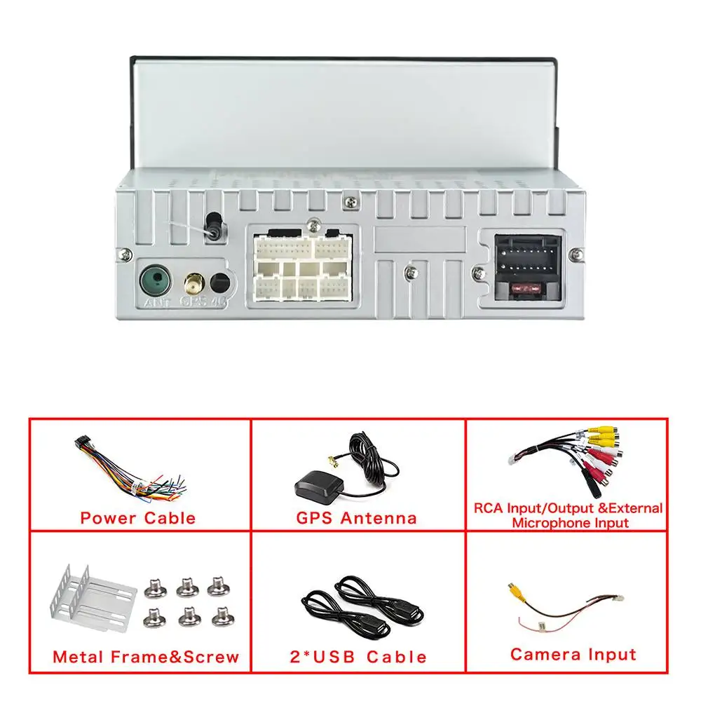 Sale 7icnh Car Multimedia Player 4G+32G for Android 8.1 Car Stereo 1DIN bluetooth WIFI GPS 8 Core Radio Video MP5 Player With Camera 5