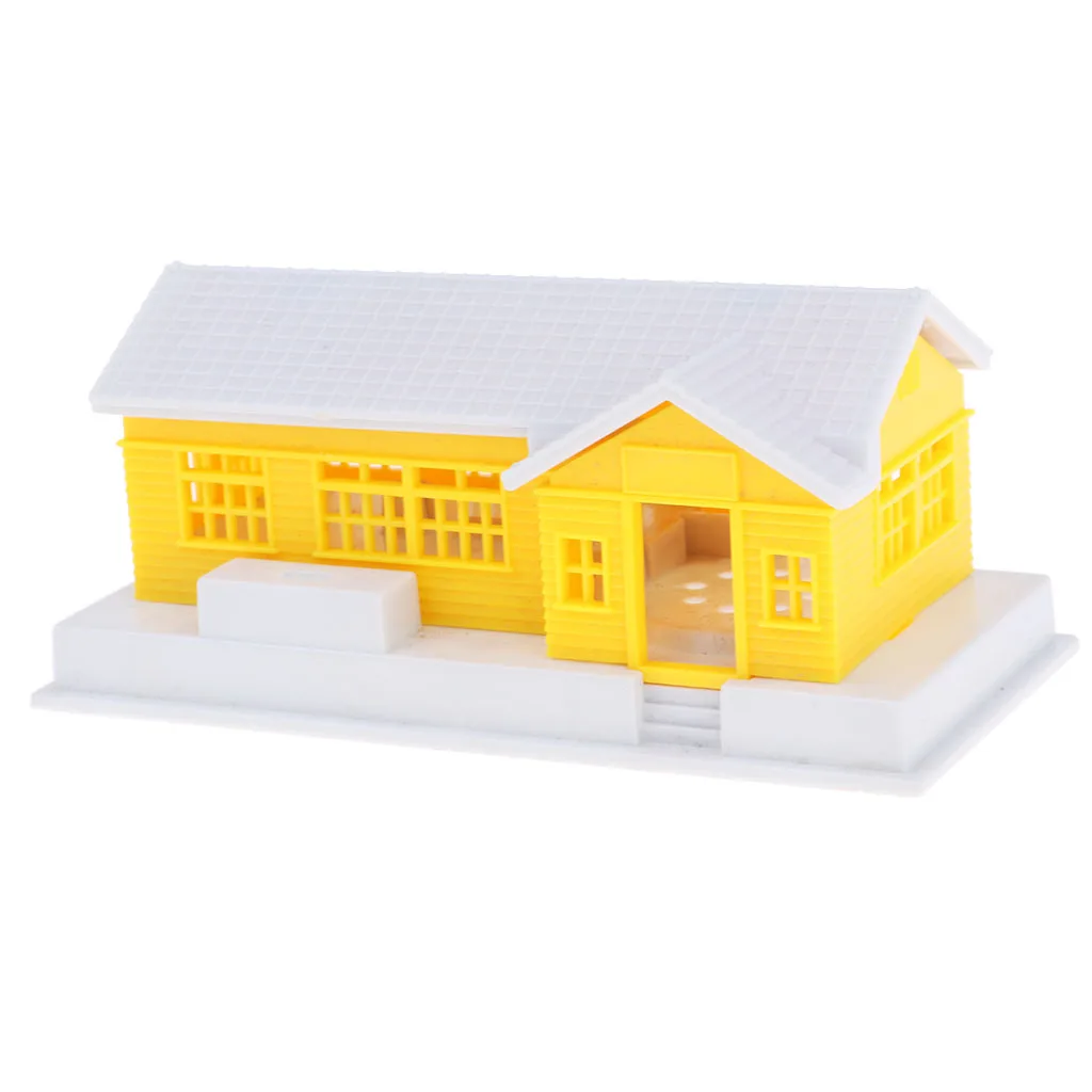 1:87 HO Scale Modern Miniature Building House DIY Sand Table Railway Diorama