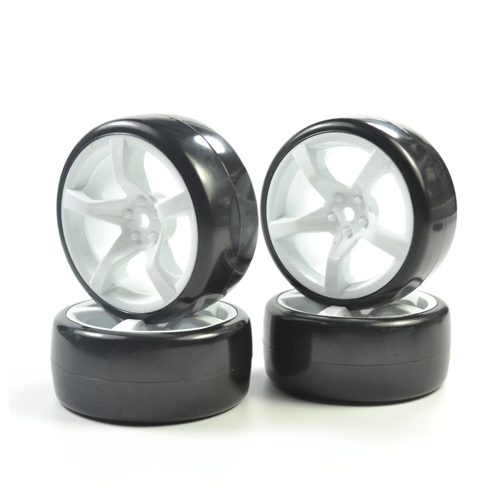 

4Pcs RC Plastic Drift Wheels Tires Set for Traxxas HSP Tamiya HPI