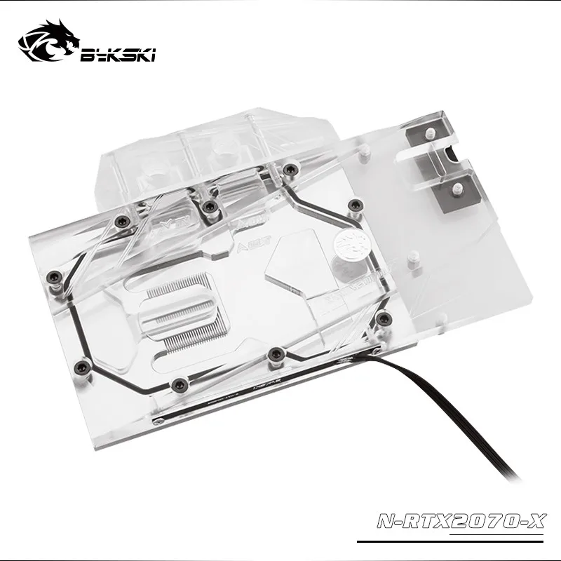 

Bykski Water Block use for NVIDIA RTX2070 Founder Edition PCB / Full Cover Copper Radiator Block/3PIN 5V RGB / 4PIN 12V RGB