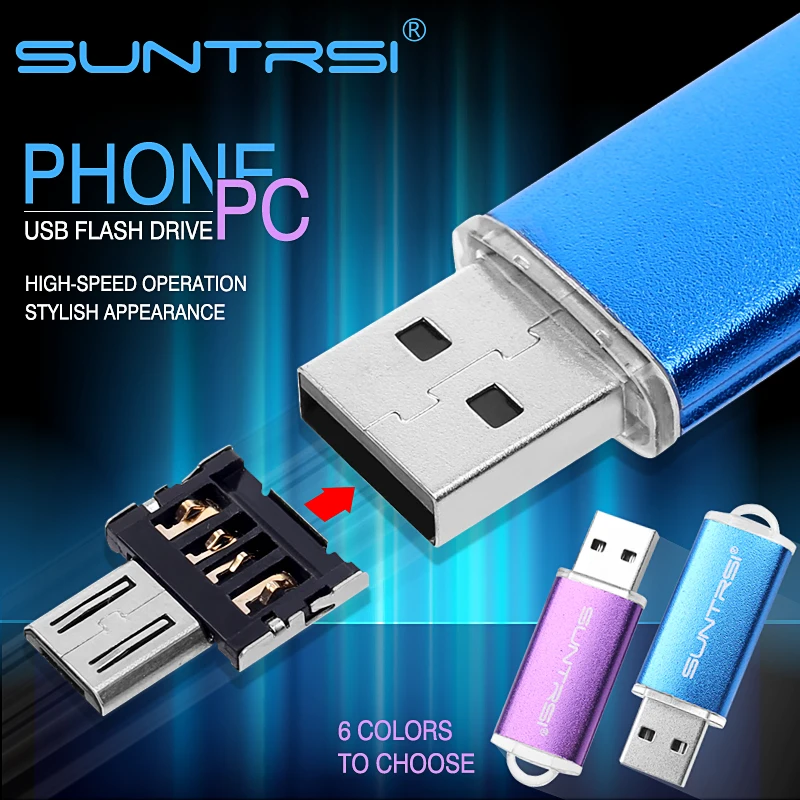 USB Flash Drive OTG Adapter Pen Drive 32GB 16GB 8GB 4GB