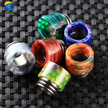 

Sailing Vape Epoxy Resin Drip Tips Multi color Electronic Cigarette for TFV8/TFV12 Smoke Atomizer 10pcs Wholesale