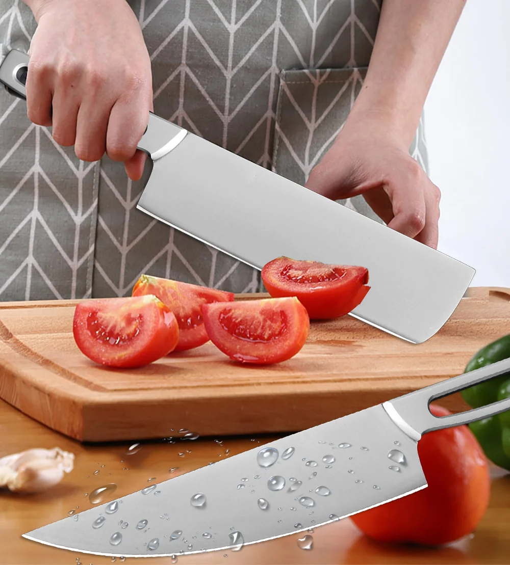 XITUO кухонный нож повара японский Sashimi Santoku для нарезки серый титан поверхность