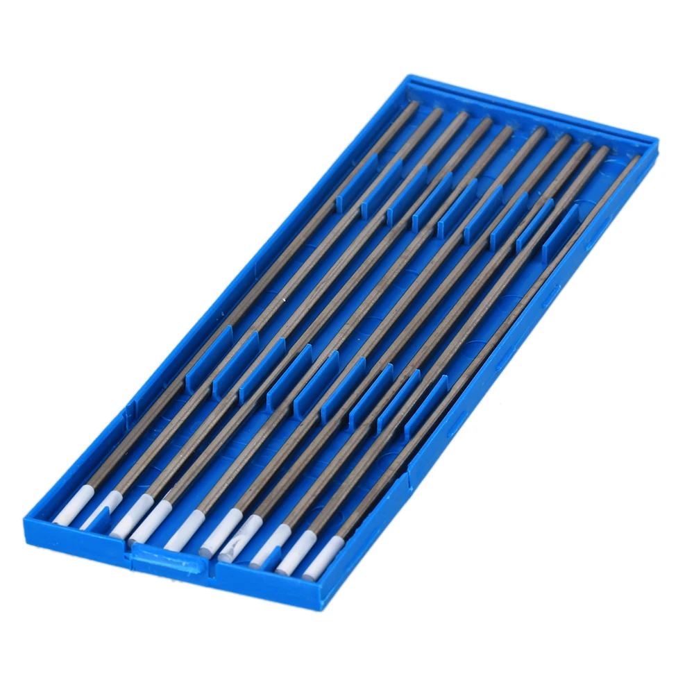 10pcs 0.8 Zirconiated WZ8 White TIG Welding Tungsten Electrode 4.0 x