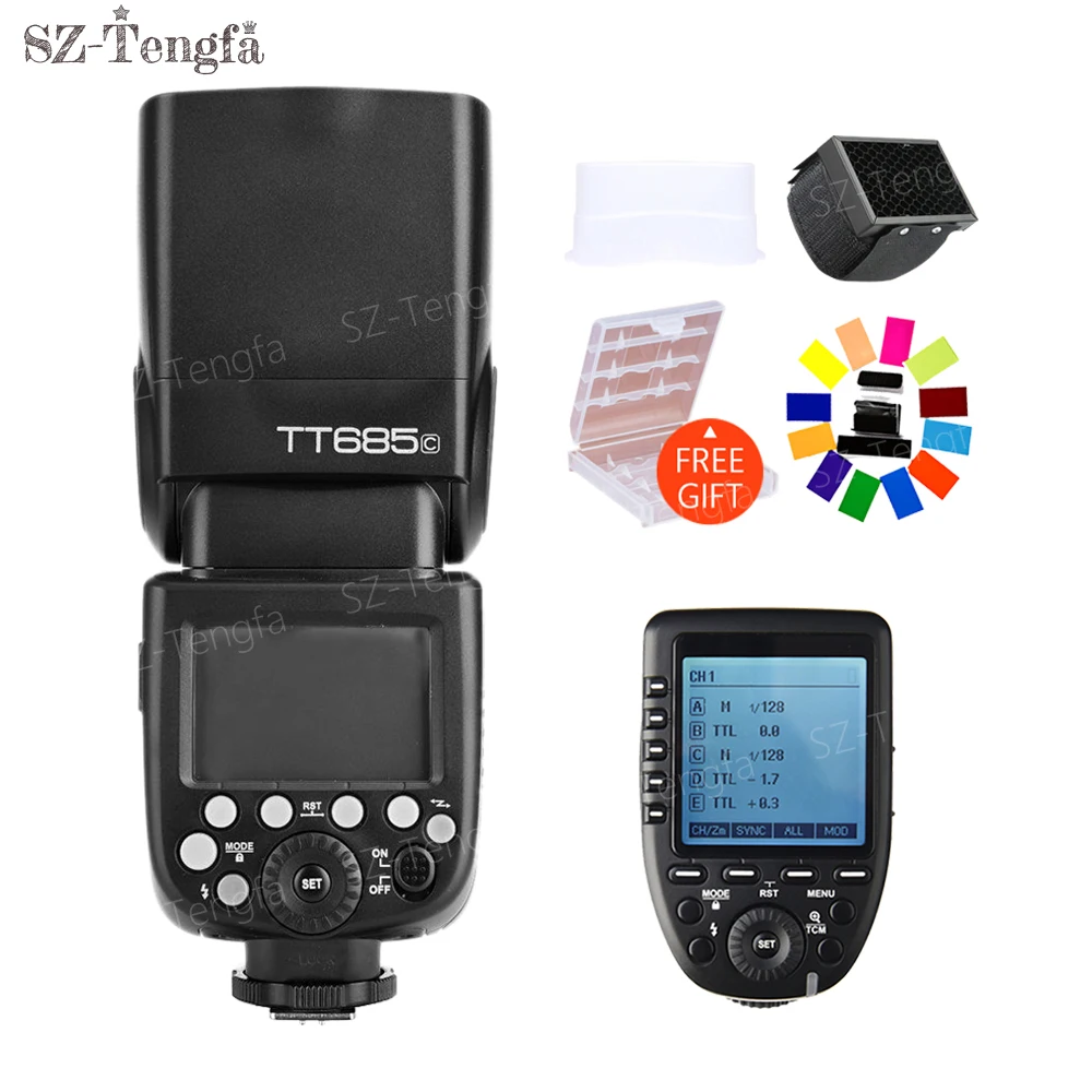Godox TT685c 2.4G HSS E TTL Speedlite Flash with Xpro C wireless