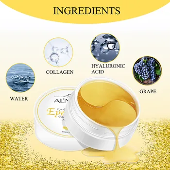 

60Pcs 24K Gold Collagen Eye Mask Ageless Hydrogel Eye Patches Dark Circles Moisturizing Masks 789
