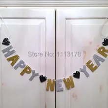 Недорогой новогодний баннер-Новогодние украшения/NYE фото prop/Happy гирлянда