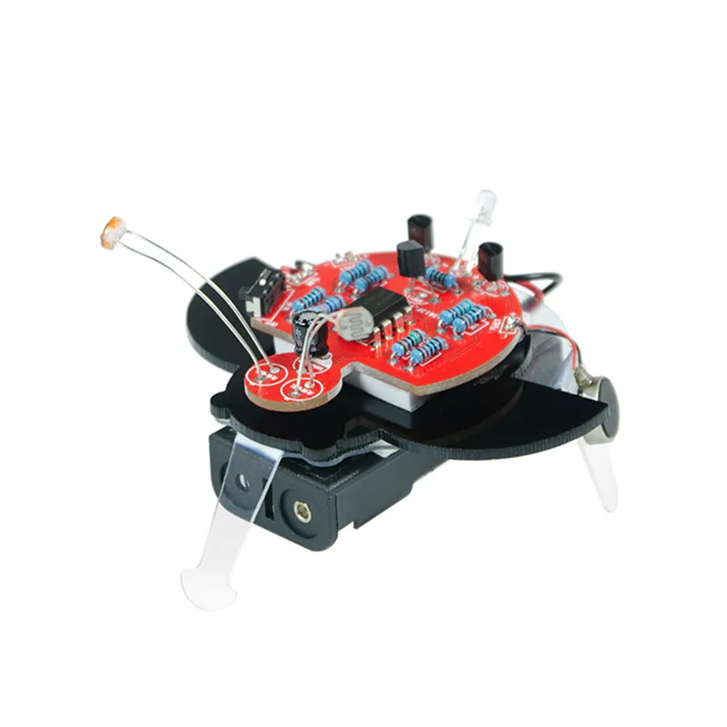 

XIAO R DIY Fireworm Glowworm STEAM Phototatic 3V RC Robot Educational Kit for DIY RC Robot Model Spare Parts Accessories