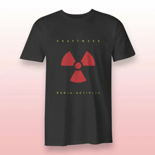 Kraftwerk радиоактивности черный Для мужчин в полоску Футболки для Размеры S 3XL