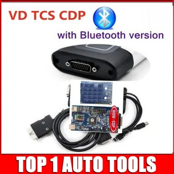 

Double Blue Board Two PCB Gray VD TCS CDP Pro 21kind Language Universal Auto Scan Car Truck Tool WOW CDP Scanner With bluetooth