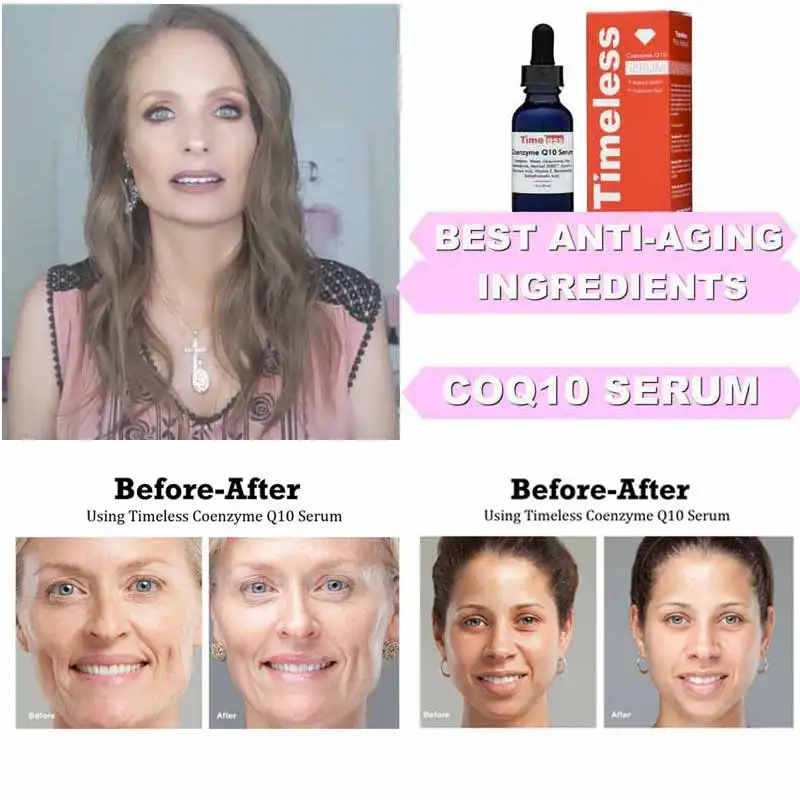 Cheap Timeless Anti Wrinkle Serum COENZYME Q10 Matrixyl 3000 Hyaluronic Acid Face Serum 1 oz 30ml