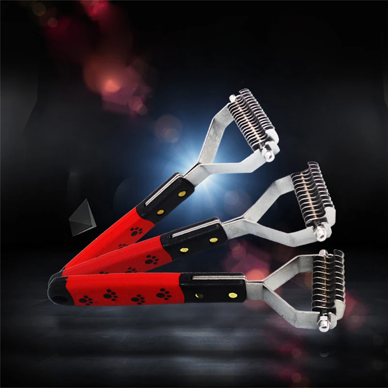 

Dog Hair Trimmer Remover Rake Comb Pet Beauty Grooming Tool Multi-purpose Shedding Comb for Dog Cat Puppy Pets Shaving Brush