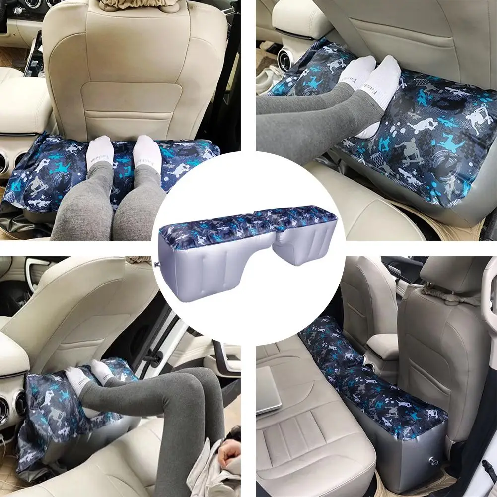 Автомобильный матрас Надувное заднее сиденье подкладка для щели печать воздушная кровать подушка для автомобиля путешествия Кемпинг Двойная подушка безопасности дизайн морозостойкий