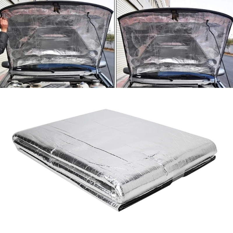 Car Styling Car Hood Vehicle Engine Firewall Heat Mat Deadener Sound