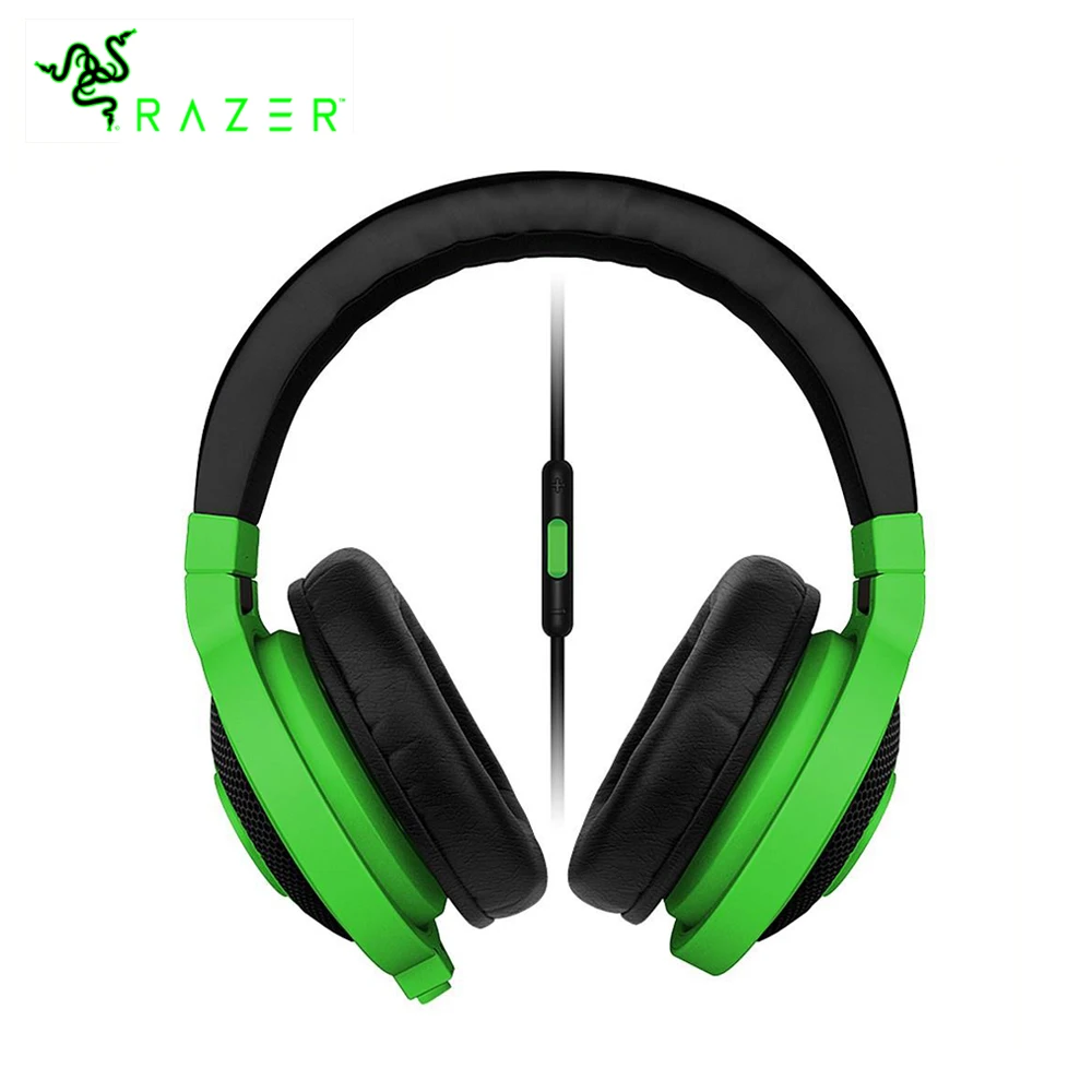 

Razer Kraken Mobile Analog Music and Gaming Headset Colorful 3.5mm with Mic Media Control Remote Gaming Music Earphone Headphone