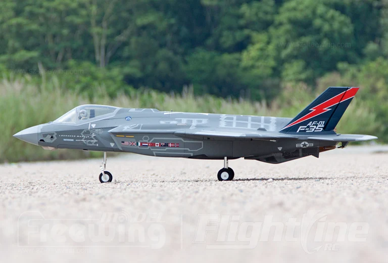 Freewing F-35 lightning 70 мм V3 RC самолет реактивный модель новая версия в году