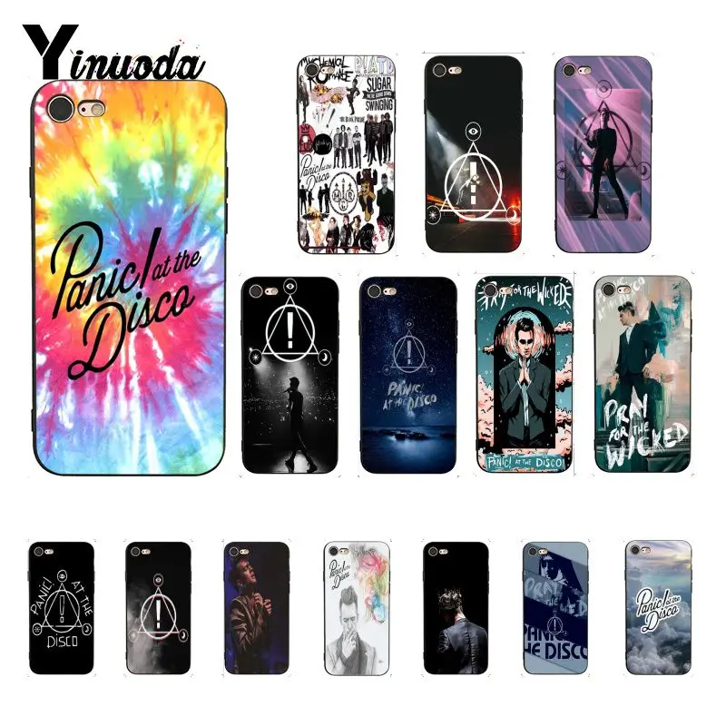

Yinuoda Panic At The Disco Coque Shell Phone Case for iPhone 6S 6plus 7 7plus 8 8Plus X Xs MAX 5 5S XR