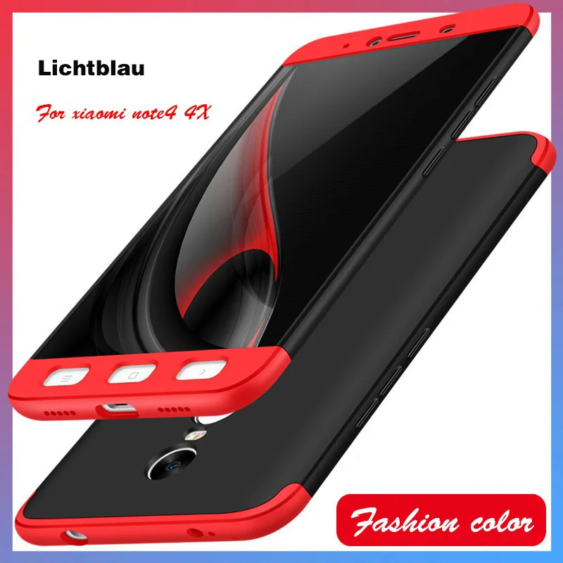 2017 New For anti knock redmi Note 4X+Phone Cases 360 full body bumper