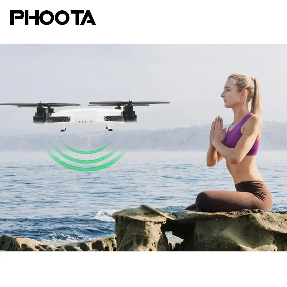 

Phoota 4CH 6-Axis Gyro 720P Drone Wifi Dual Cameras FPV One Key Landing One Key Take Off LED Cool