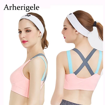 

Arherigele Cross Strap Back Woman Bra Push Up Bra for Women Professional Fitness Padded Tank Top Vest Underwear Brassiere