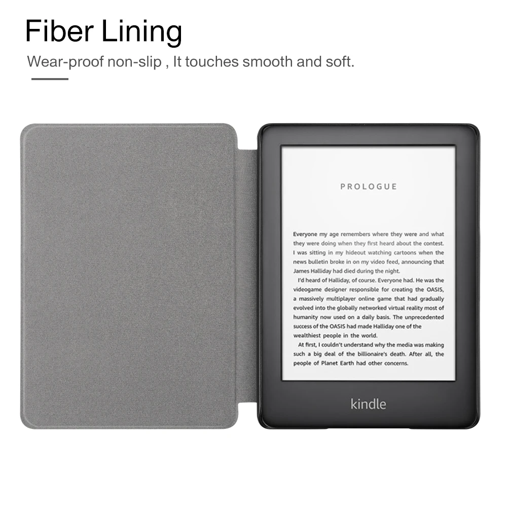 Чехол-подставка для ходунков для Amazon, новинка, Kindle 10th J9G29R, для Amazon Kindle, умный флип-чехол из искусственной кожи+ Защитная пленка для экрана